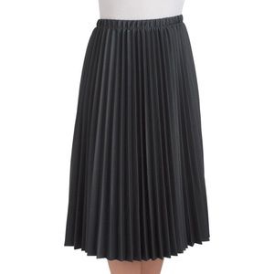 Black, midi Pleated Skirt